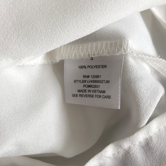 Olive & Oak White Sheer Tank Top Blouse Size S - Picture 6 of 7